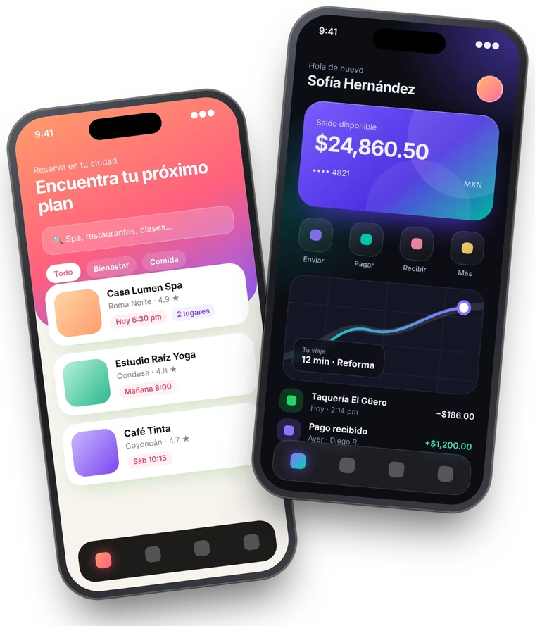 Apps: ejemplo en un iPhone