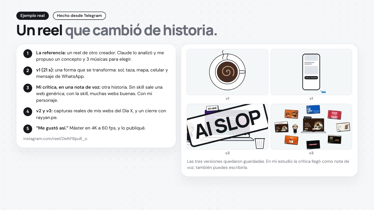 Caso real: un reel